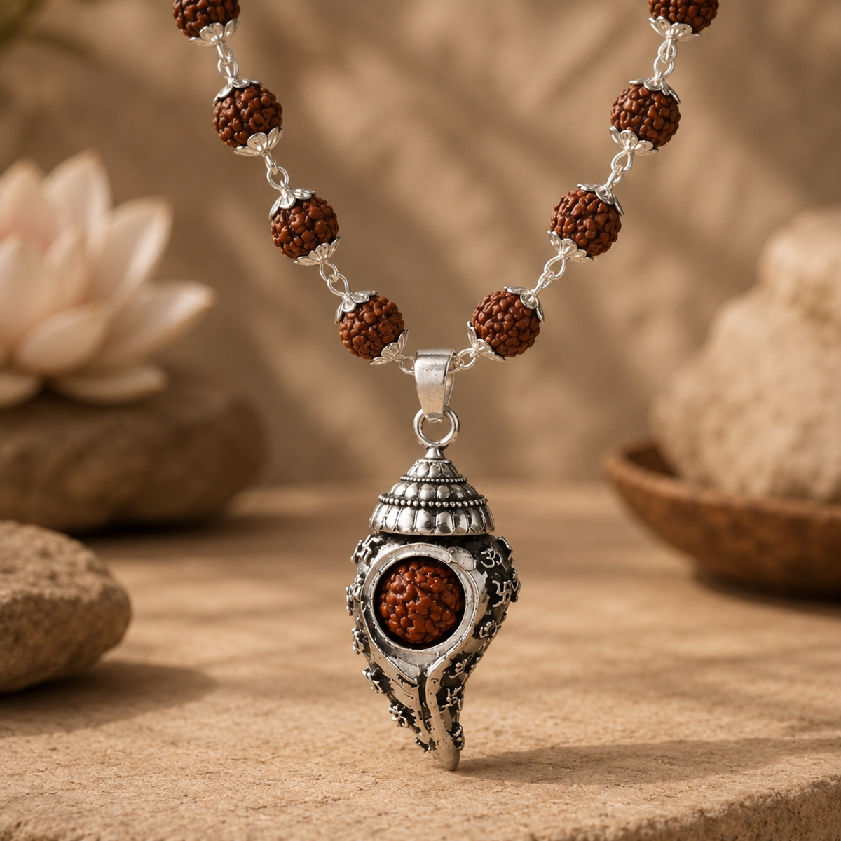 Shiv Shankh Rudraksha Mala
