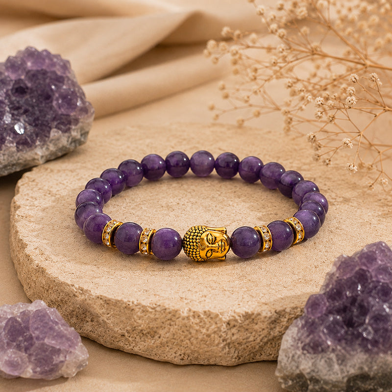 Buddha Amethyst Serenity Bracelet