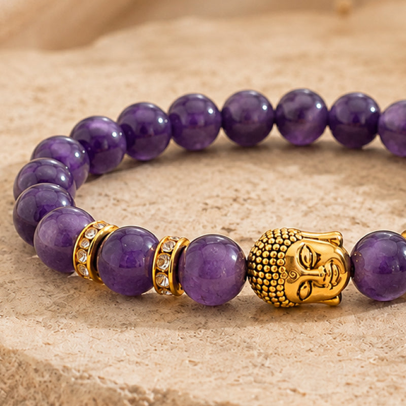 Buddha Amethyst Serenity Bracelet