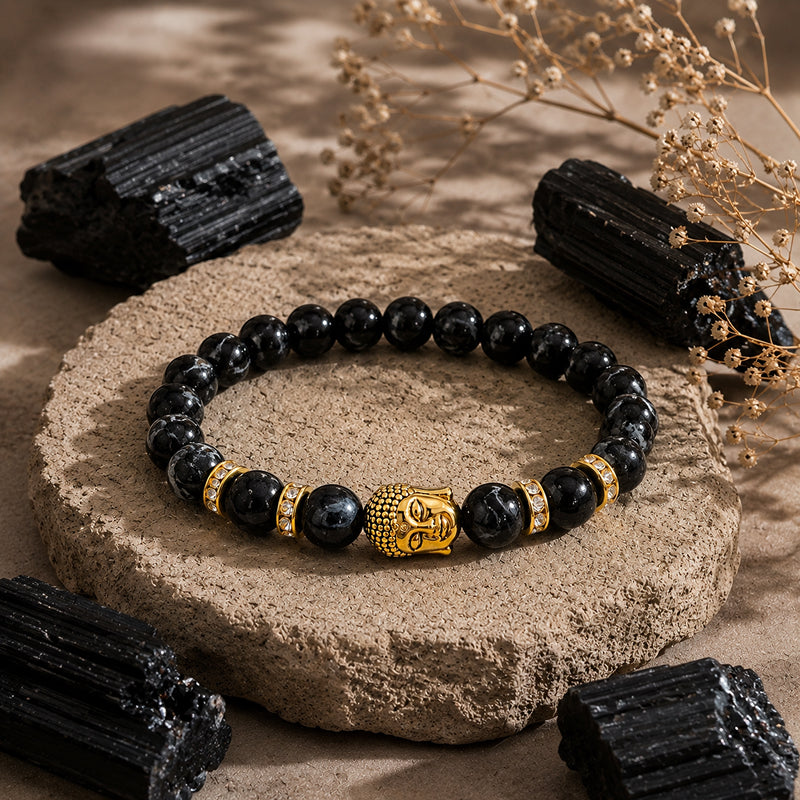 Buddha Black Tourmaline Protection Bracelet