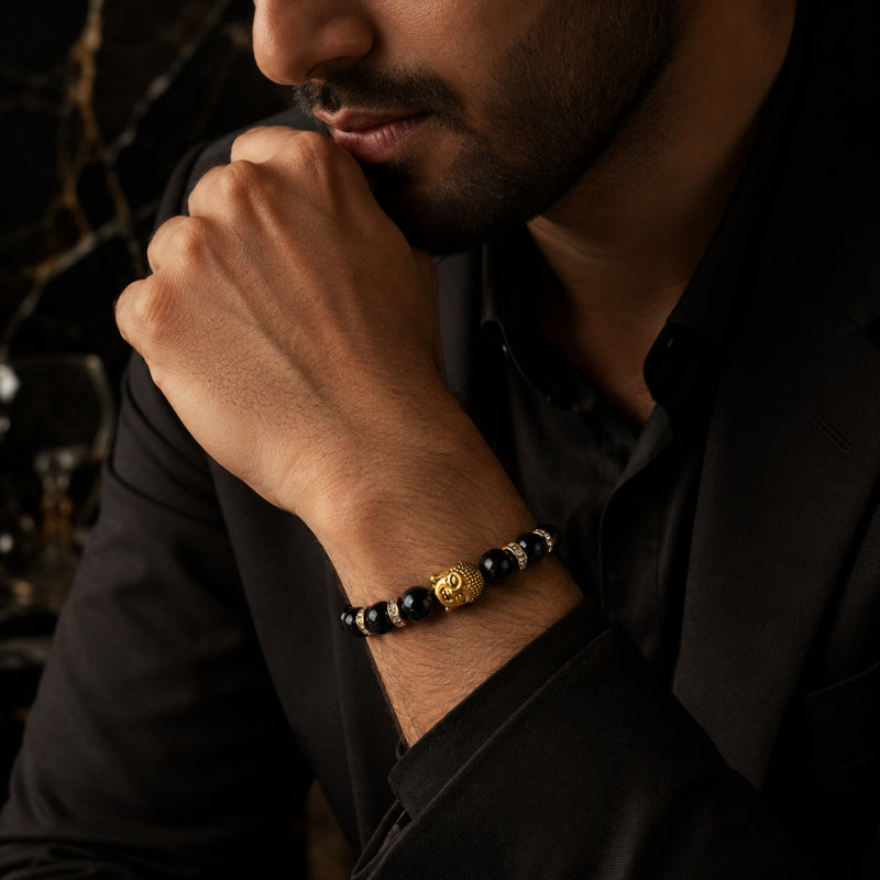Buddha Black Tourmaline Protection Bracelet