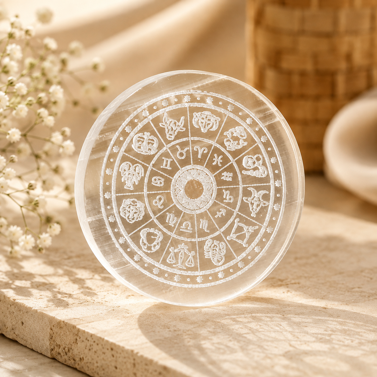Selenite Crystal Energizing Plate