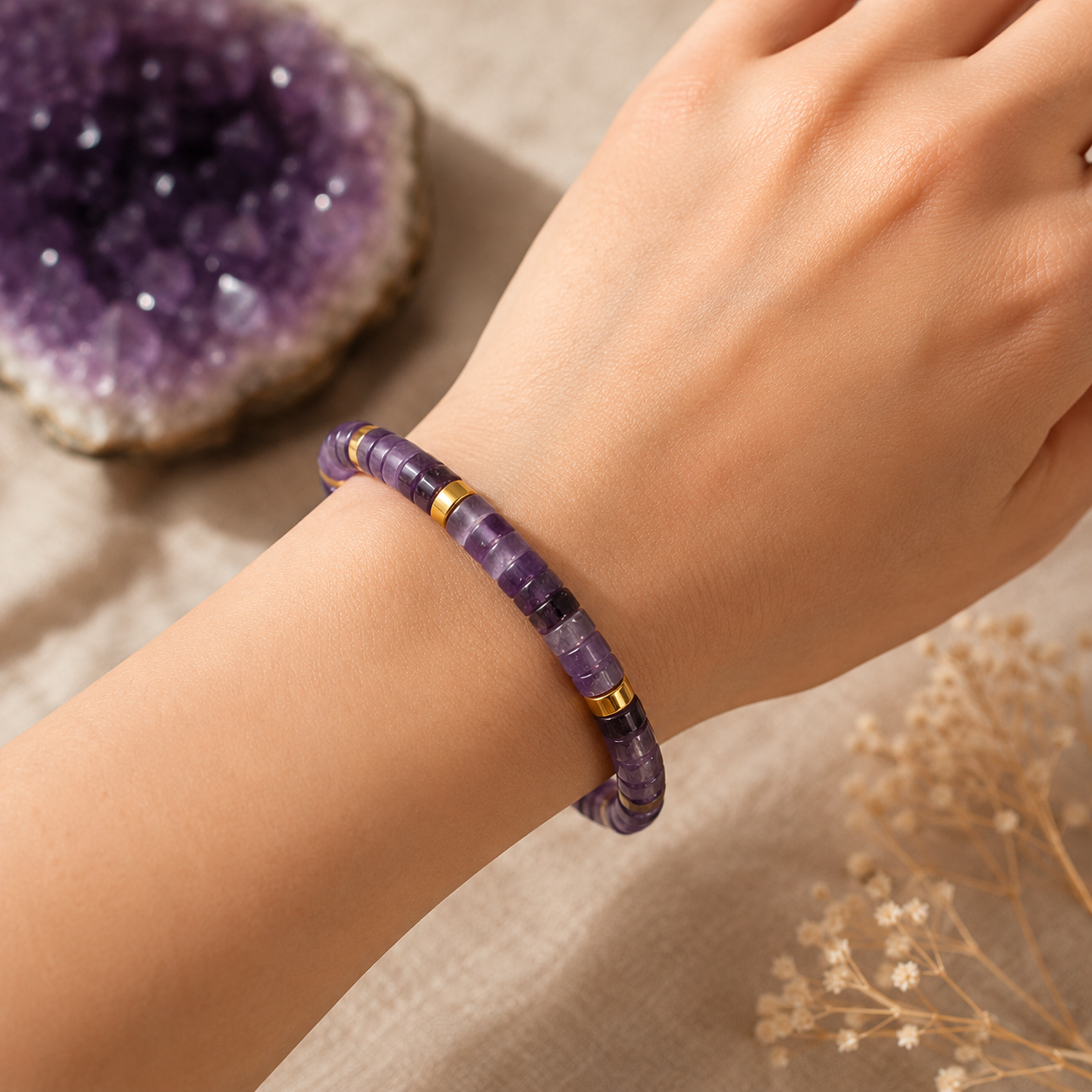 Tirtam Amethyst Cosmic Eclipse Bracelet