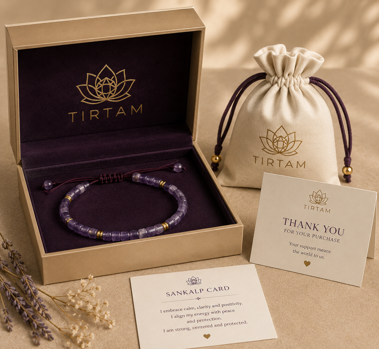 Tirtam Amethyst Cosmic Eclipse Bracelet