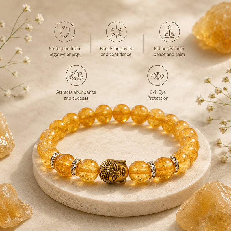 Buddha Citrine Abundance Bracelet