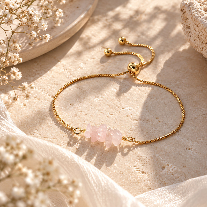 Roselle Rose Quartz Bracelet