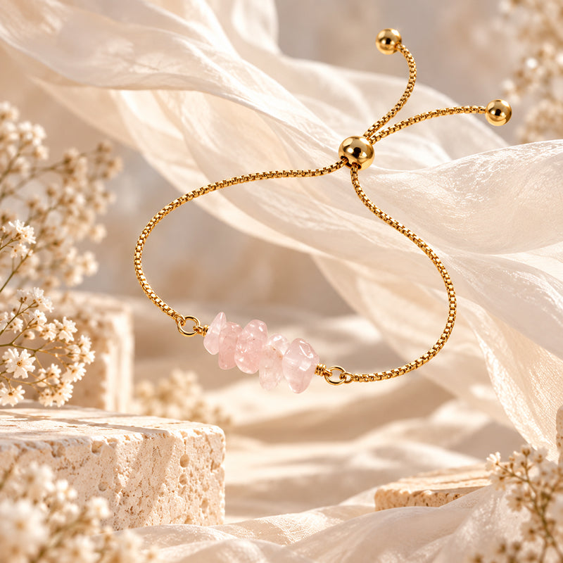 Roselle Rose Quartz Bracelet