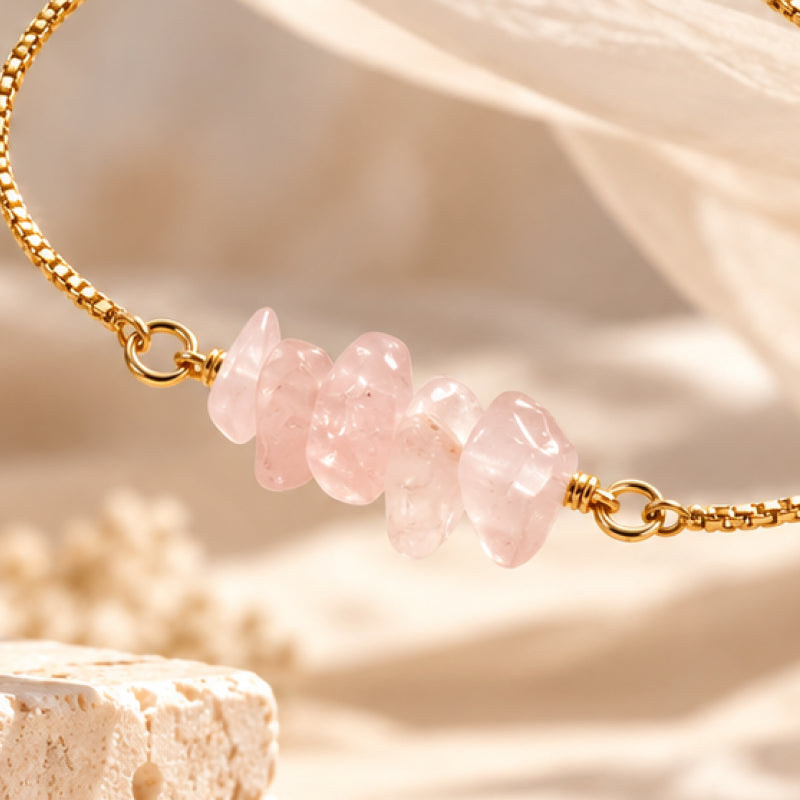 Roselle Rose Quartz Bracelet