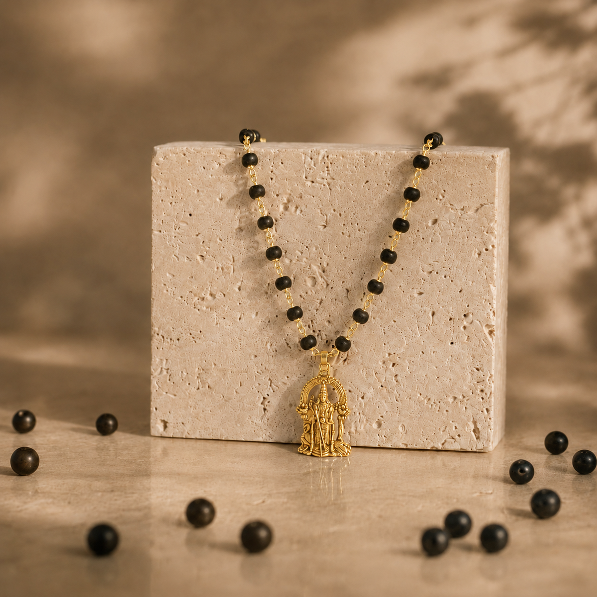 Karungali Murugan Pendant Necklace