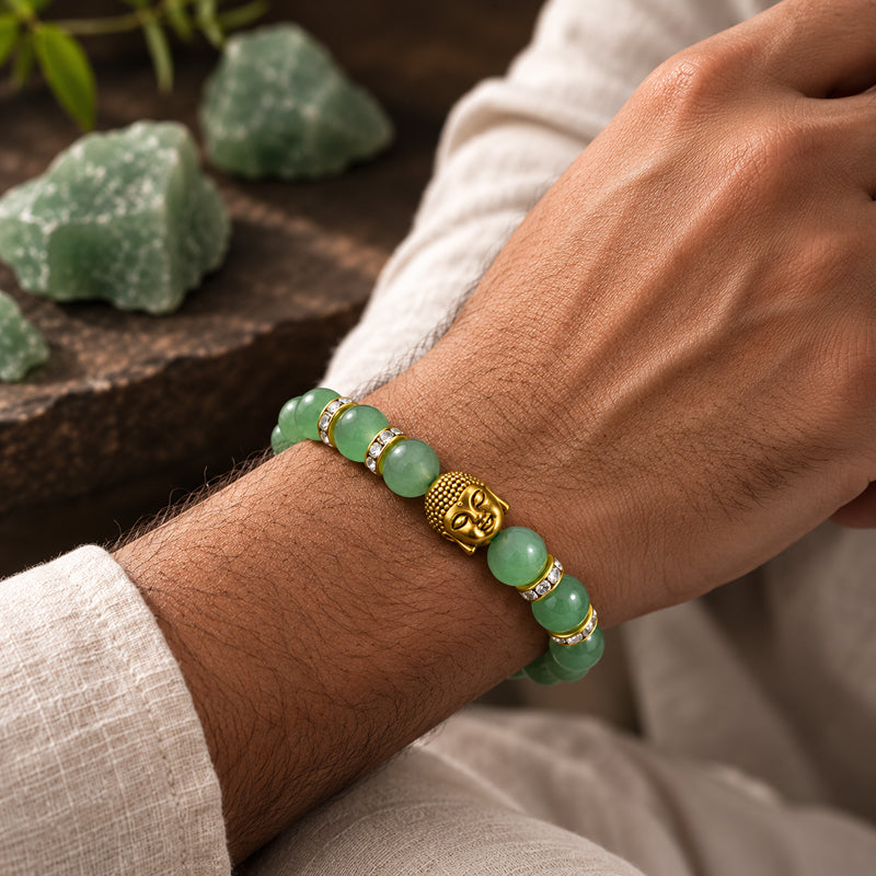Buddha Green Aventurine Prosperity Bracelet