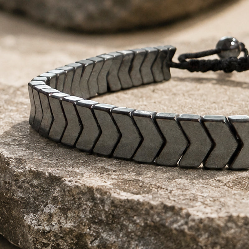 Hematite Black Arrow Bracelet