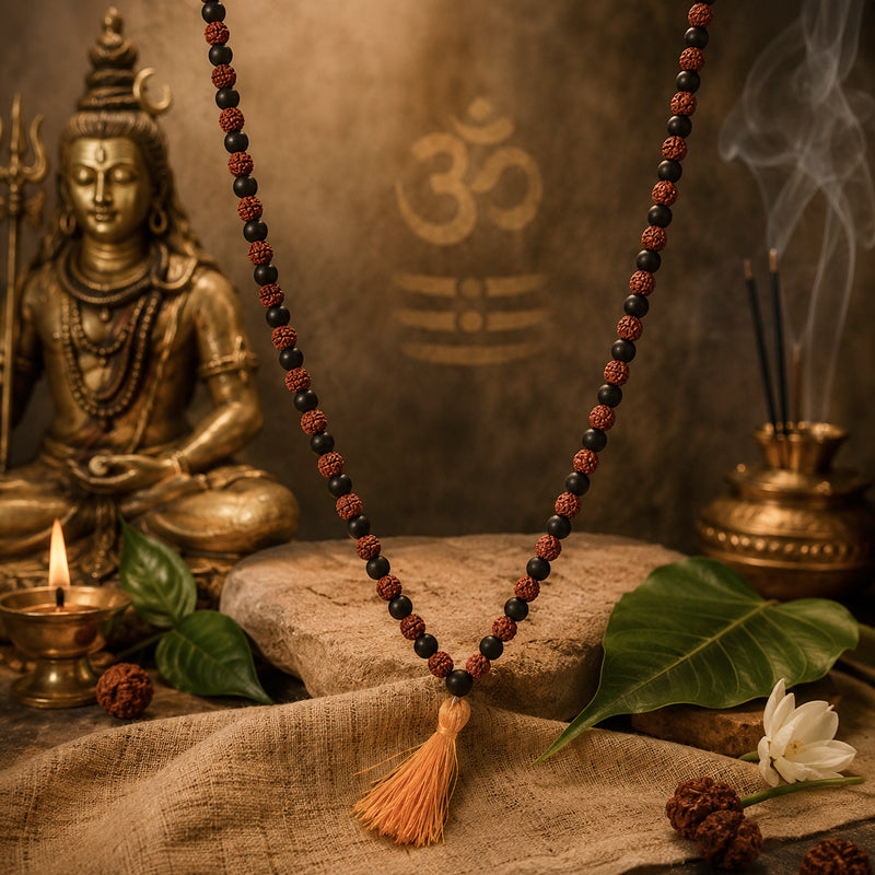 Rudraksha & Karungali Japa Mala