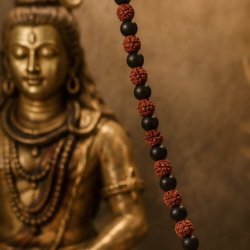 Rudraksha & Karungali Japa Mala