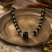 Karungali Mala with Large Karungali Centrepiece