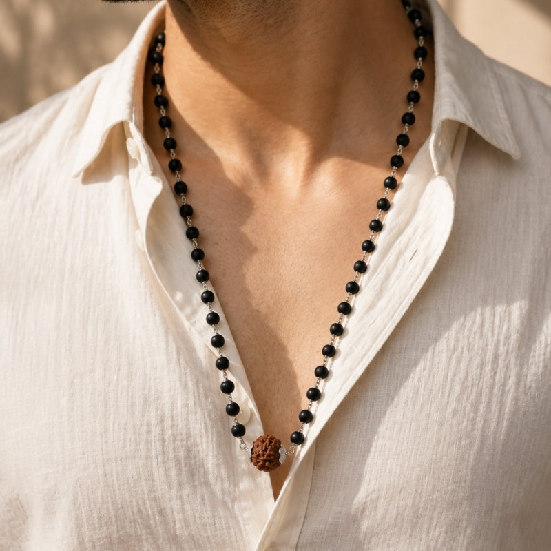 Karungali Rudraksha Mala