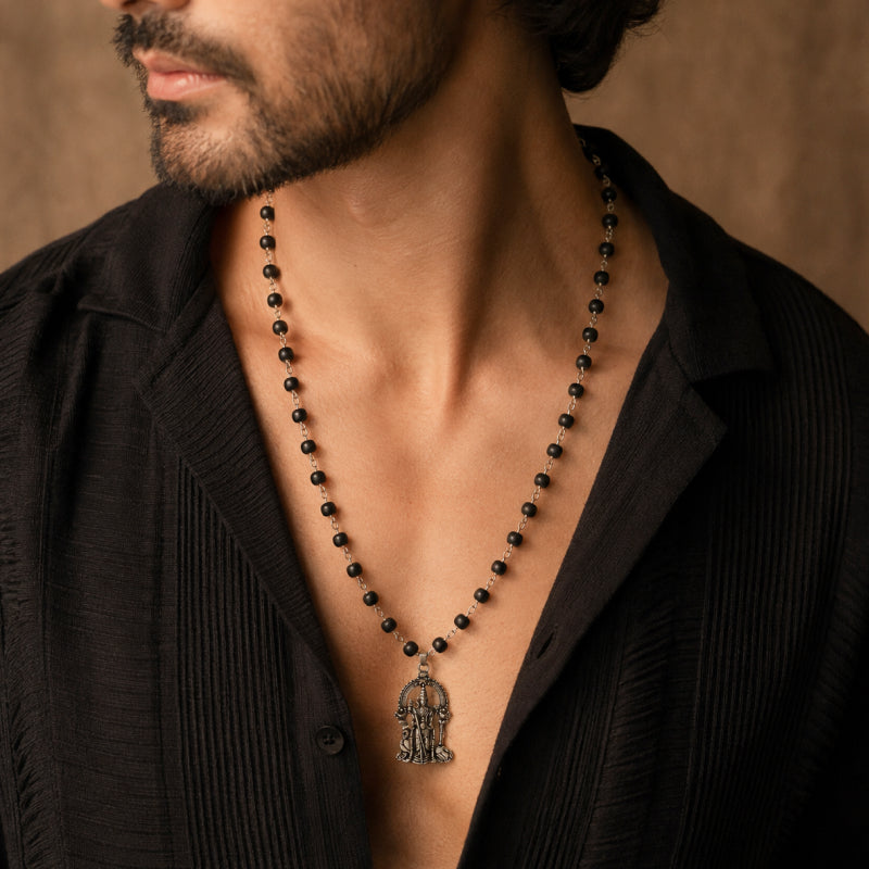 Karungali Murugan Pendant Necklace
