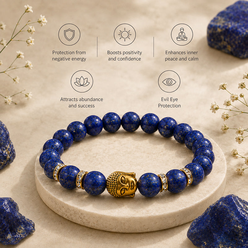 Buddha Lapis Lazuli Wisdom Bracelet