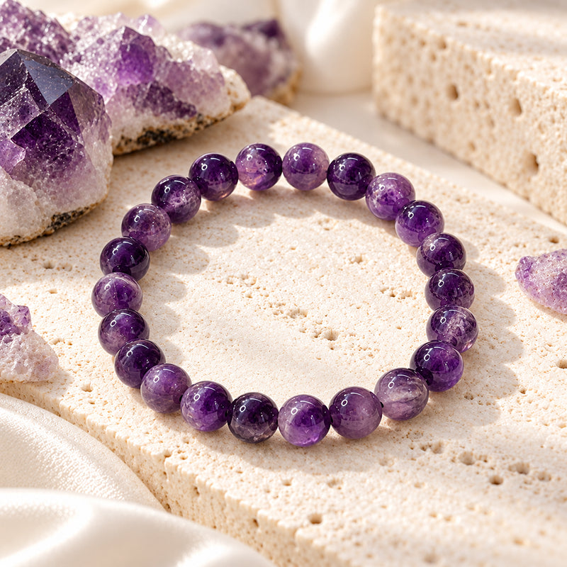 Raw Amethyst Serenity Bracelet