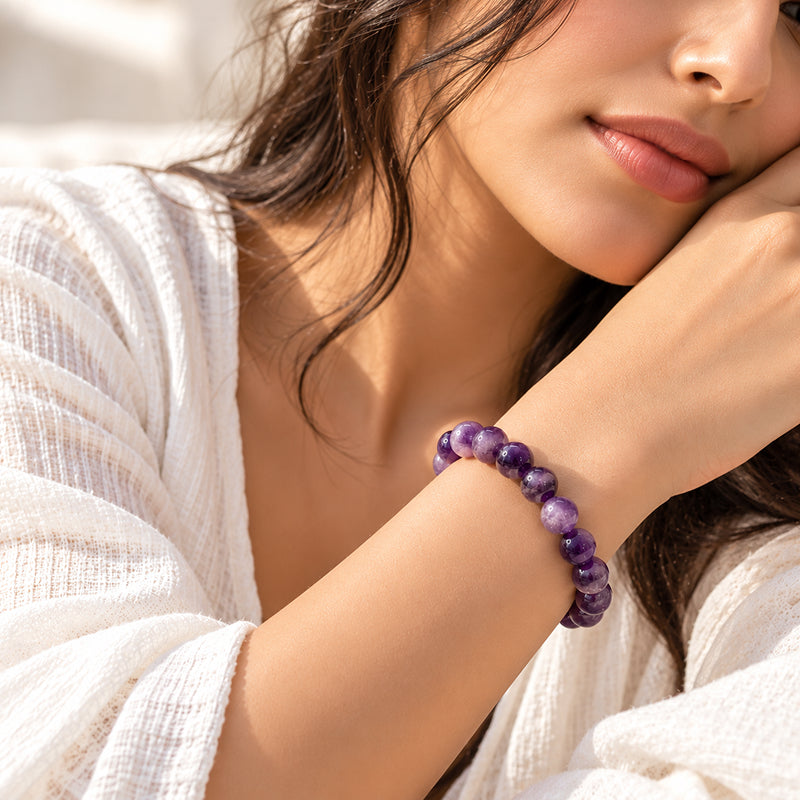 Raw Amethyst Serenity Bracelet