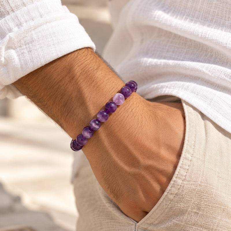 Raw Amethyst Serenity Bracelet