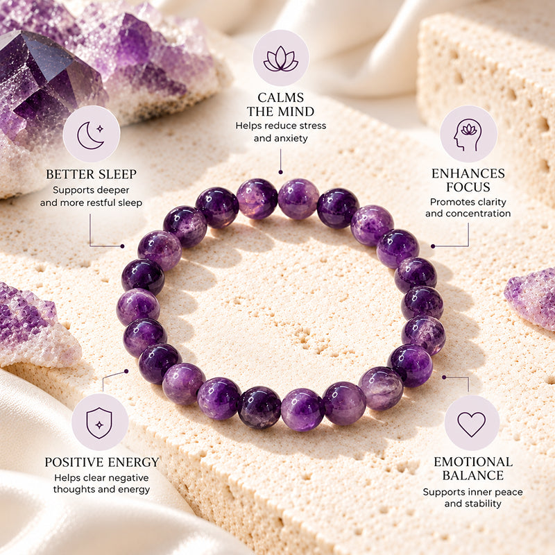 Raw Amethyst Serenity Bracelet
