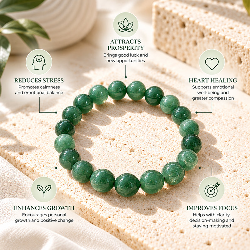 Raw Green Aventurine Prosperity Bracelet