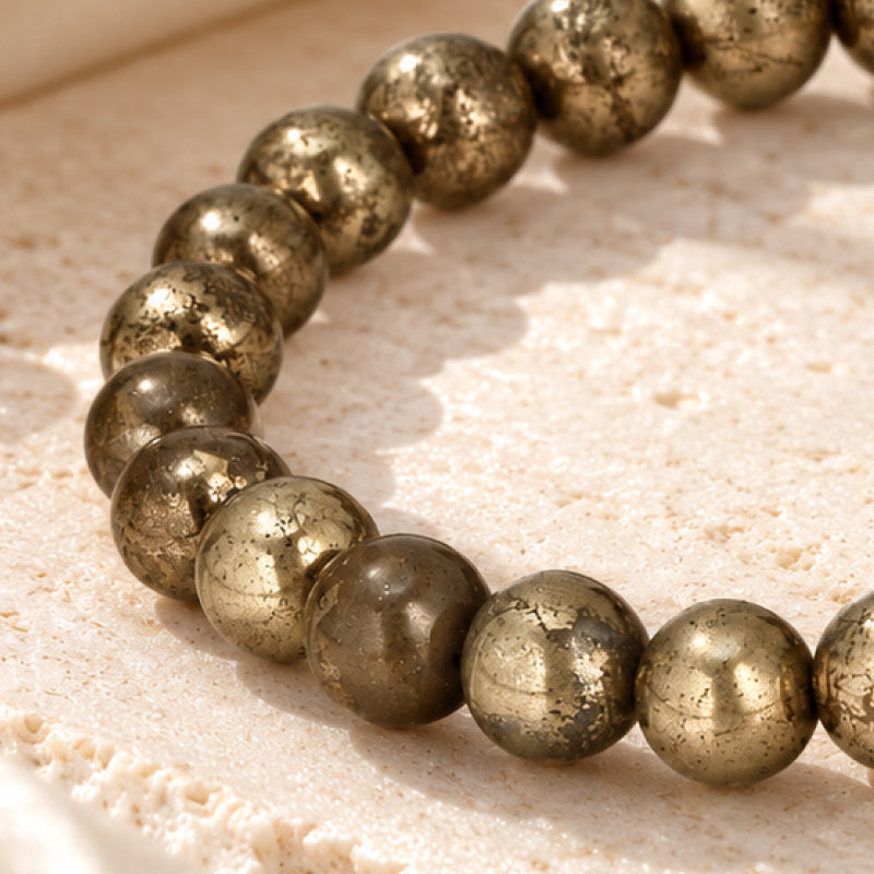 Raw Pyrite Wealth Manifestation Bracelet