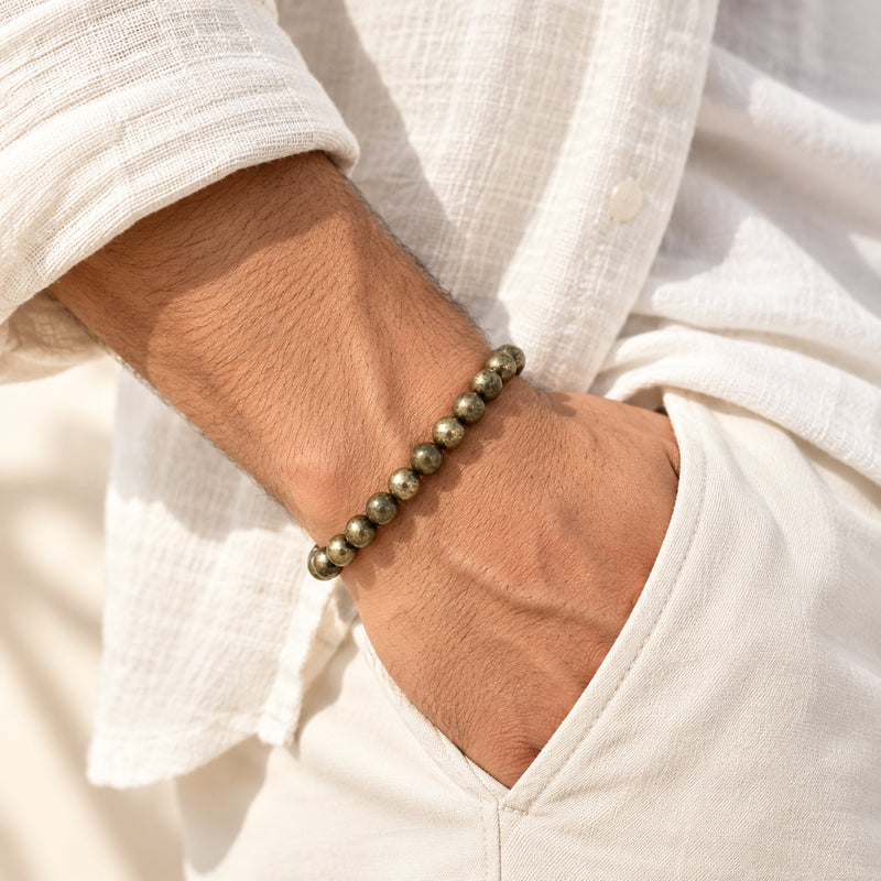 Raw Pyrite Wealth Manifestation Bracelet