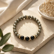Pyrite Tourmaline Wealth Guardian Bracelet