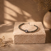 Pyrite Evil Eye Bracelet