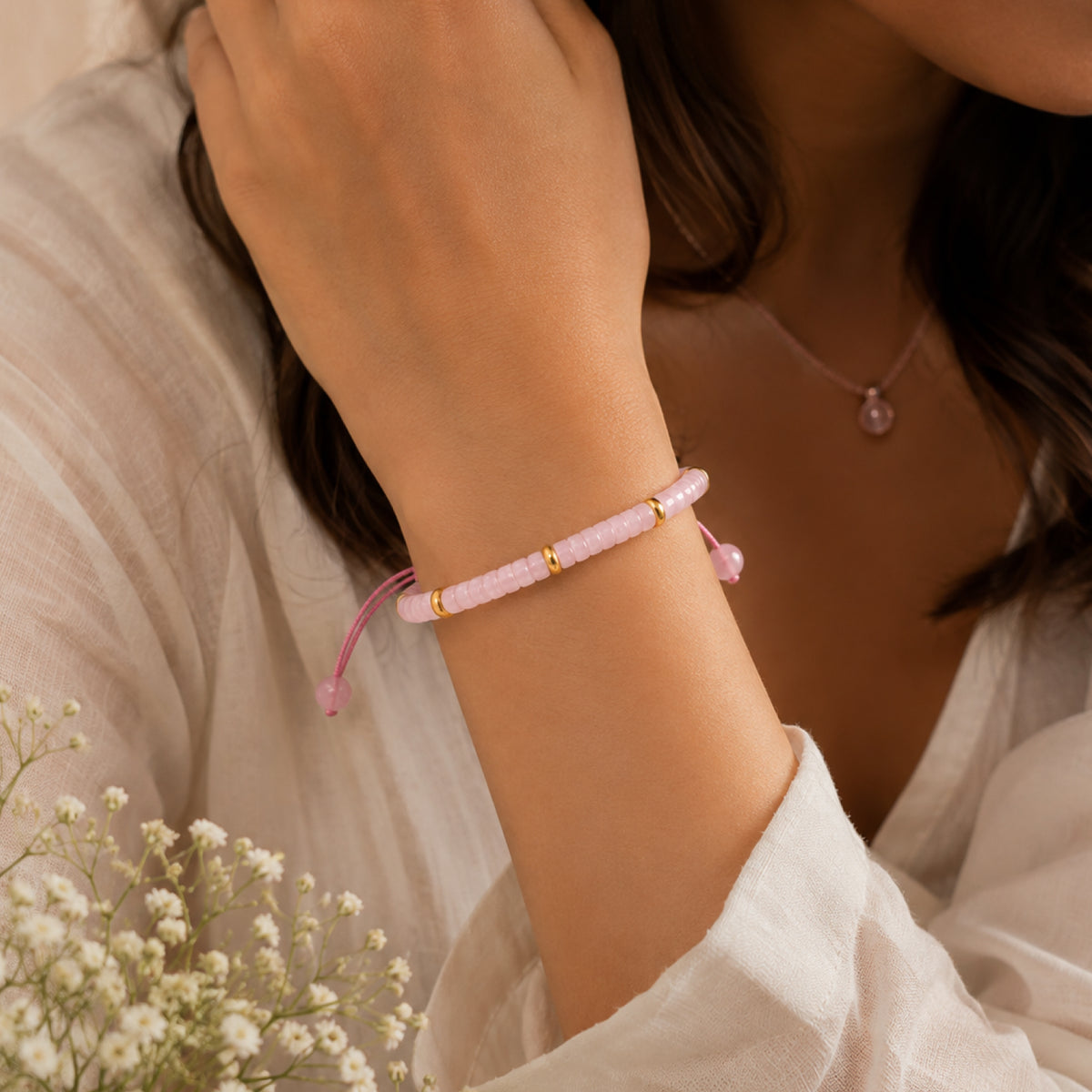 Rose Quartz Amour Bracelet