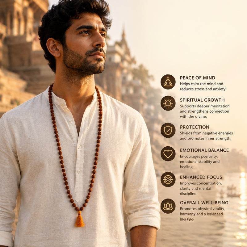 Authentic Rudraksha Japa Mala