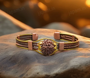 Authentic 7 Mukhi Rudraksha Copper Bracelet