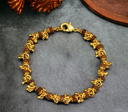 Gold Plated Elemental Rudraksha Bracelet for Women