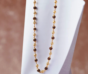 Gold Plated Divine Aura Rudraksha Mala for Women