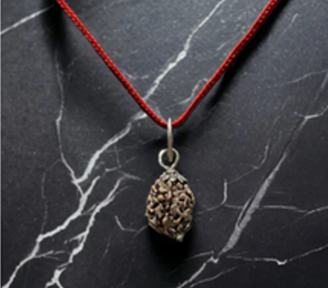 9 Mukhi Rudraksha Chain Necklace