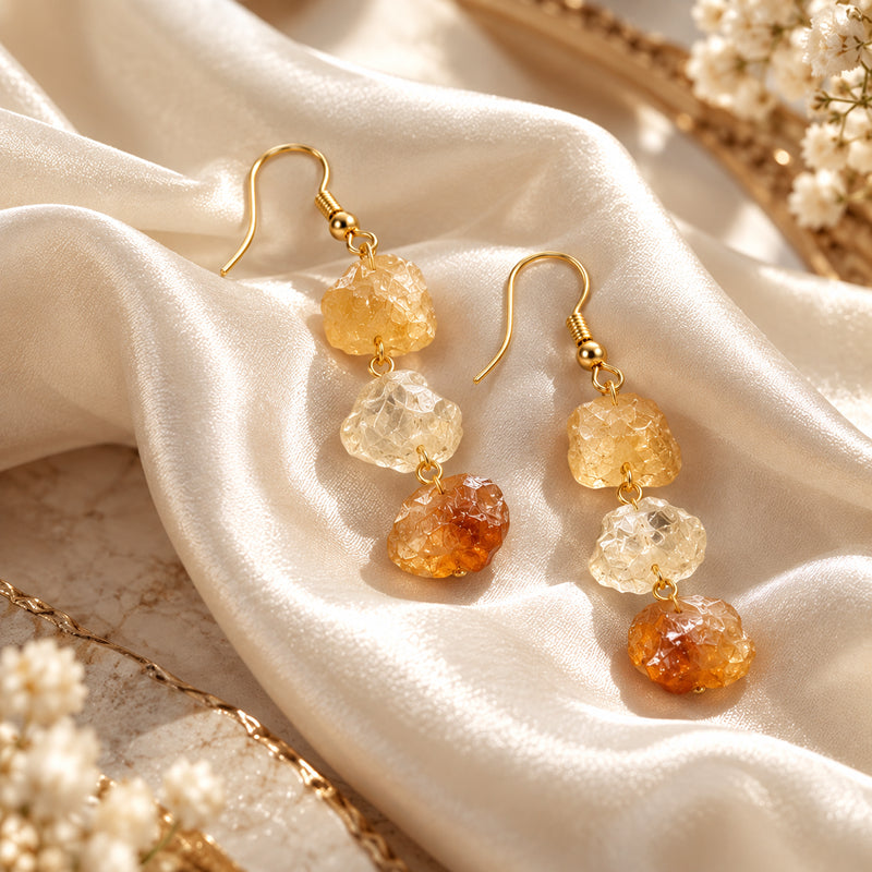 Amara Citrine Drop Earrings
