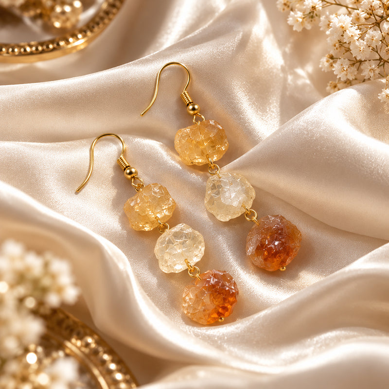 Amara Citrine Drop Earrings