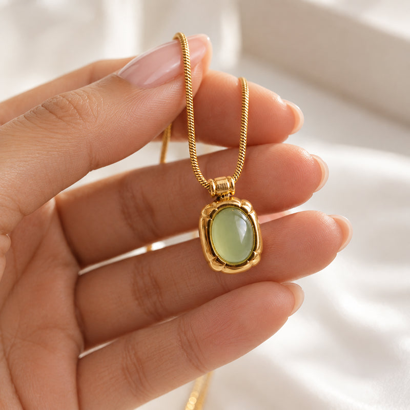 Aurelia Green Aventurine Necklace