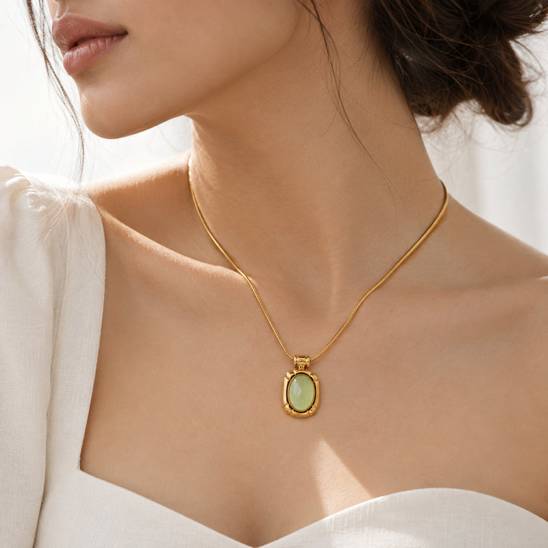 Aurelia Green Aventurine Necklace