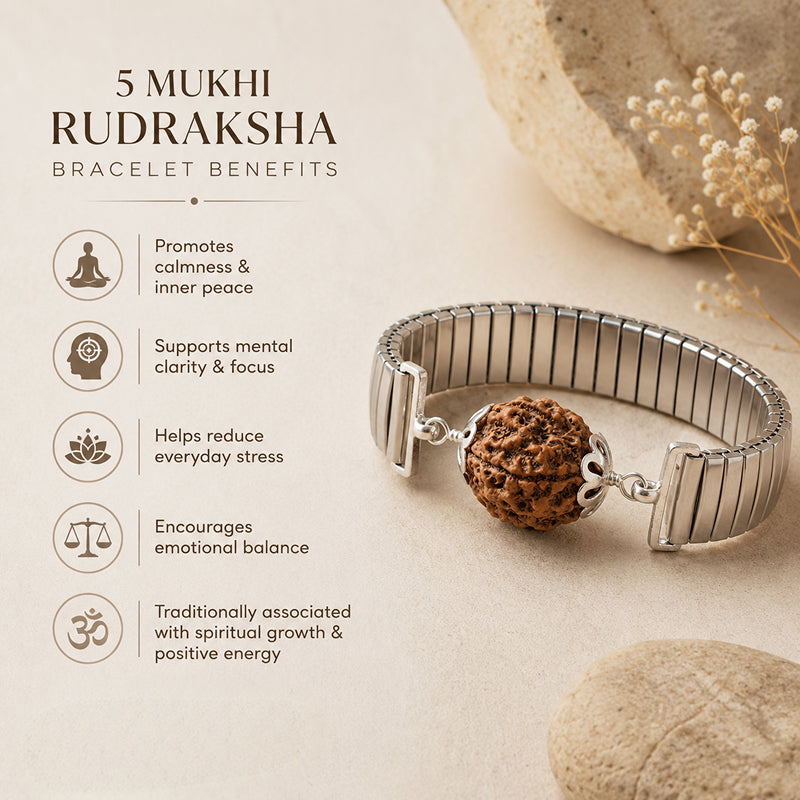 5 Mukhi Rudraksha Astra Bracelet