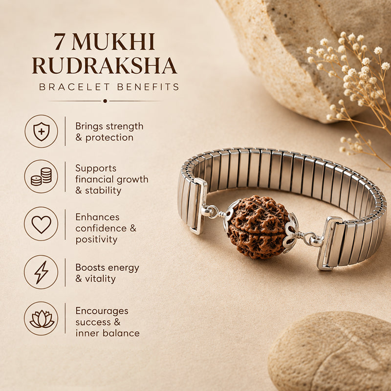 7 Mukhi Rudraksha Astra Bracelet