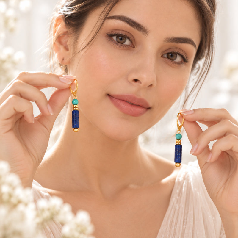 Marielle Lapis Lazuli Drop Earrings