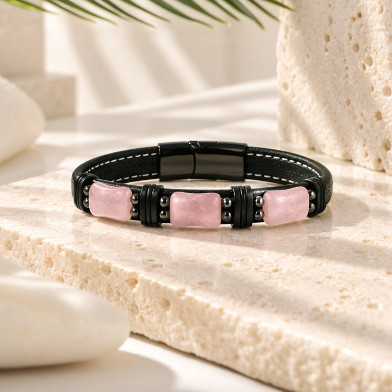 Montclair Rose Quartz Braid Bracelet