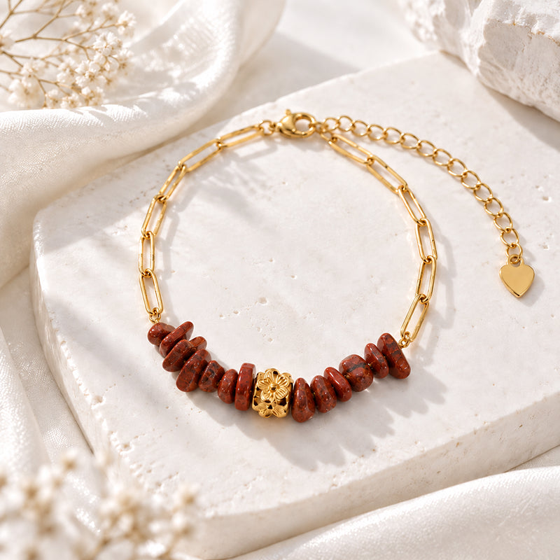 Estelle Red Jasper Bracelet