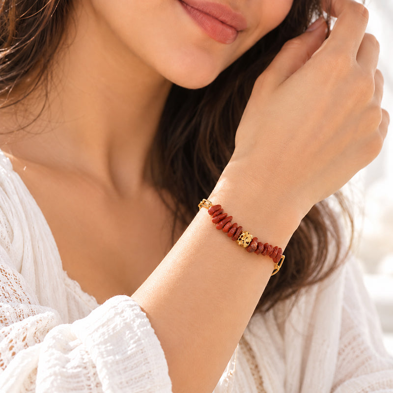 Estelle Red Jasper Bracelet