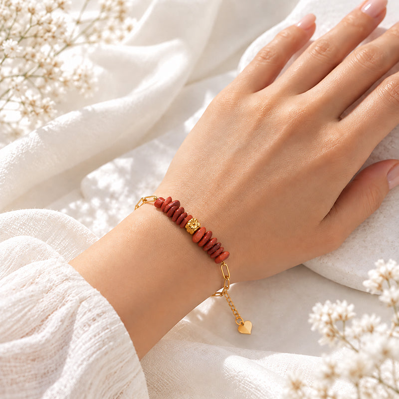 Estelle Red Jasper Bracelet