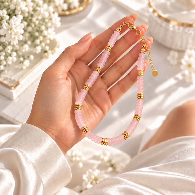 Cavelle Rose Quartz Necklace
