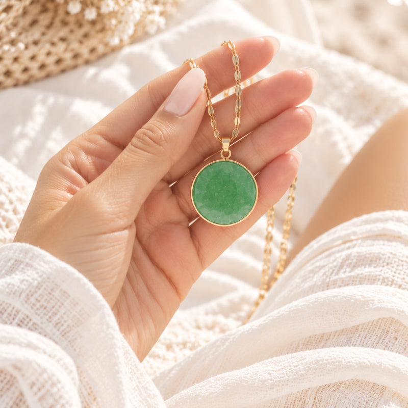 Seraphine Green Aventurine Necklace
