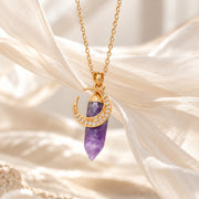 Selene Amethyst Moon Necklace
